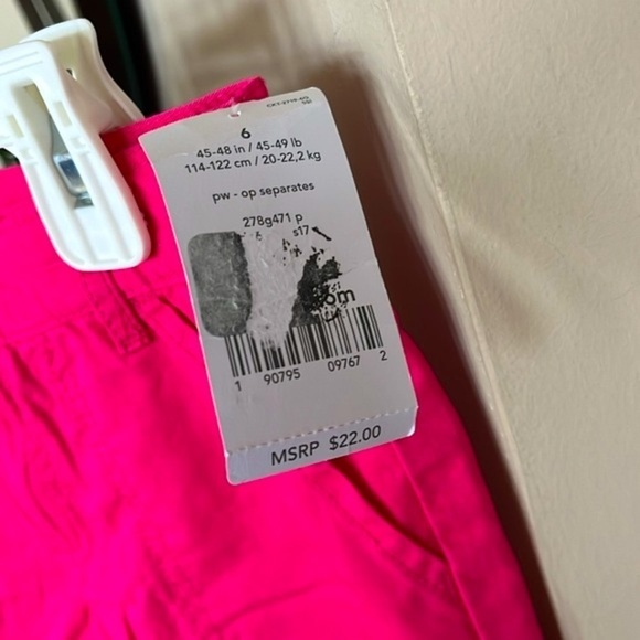 Brand New Carter’s 2-Piece Set Floral Peasant Top & Tailored Pink Shorts - Picture 11 of 16